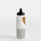 Abstract Landscape, Gold Sun Water Bottle Gallery Image 3