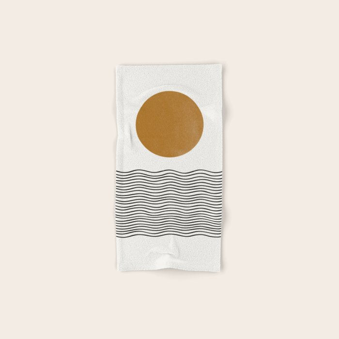 Abstract Landscape, Gold Sun Bath Towel Gallery Image 1