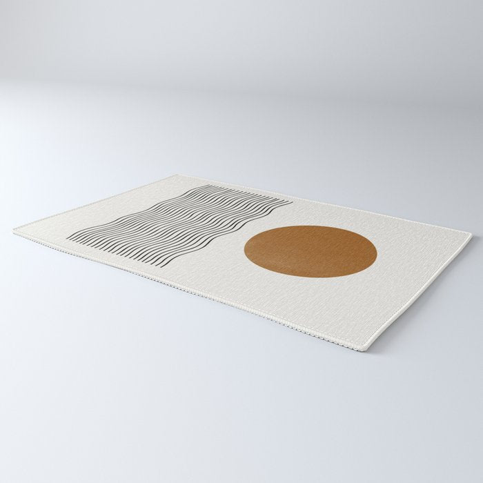 Abstract Landscape, Gold Sun Rug Gallery Image 3