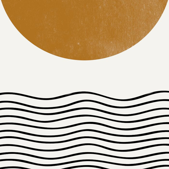 Abstract Landscape, Gold Sun Coffee Mug Gallery Image 2