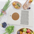 Abstract Landscape, Gold Sun Cutting Board Gallery Image 2