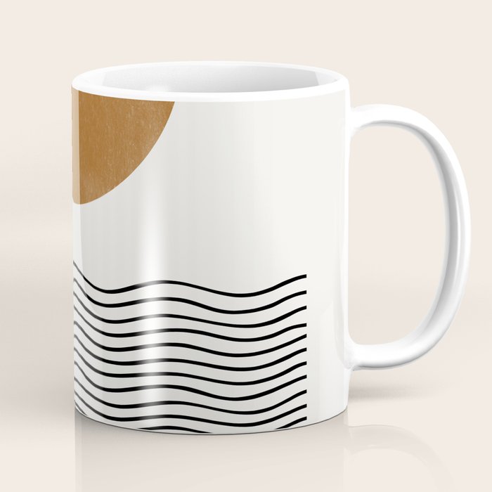 Abstract Landscape, Gold Sun Coffee Mug Gallery Image 1