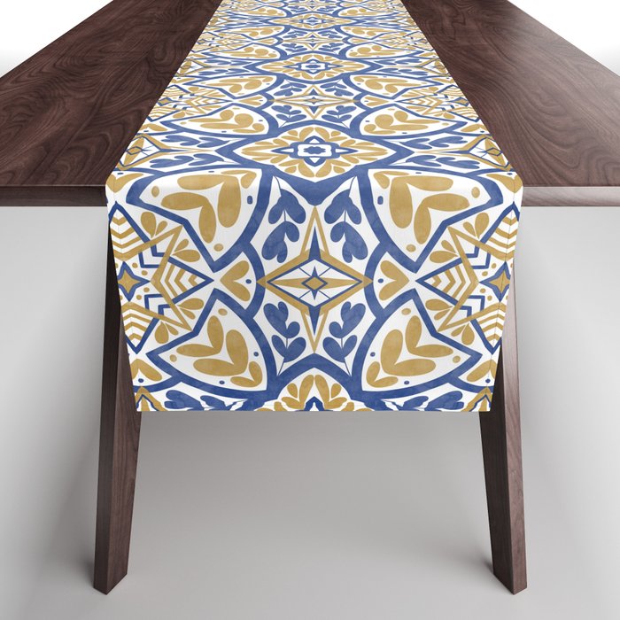 Intricate Ornamentals tiles NS Table Runner Gallery Image 1