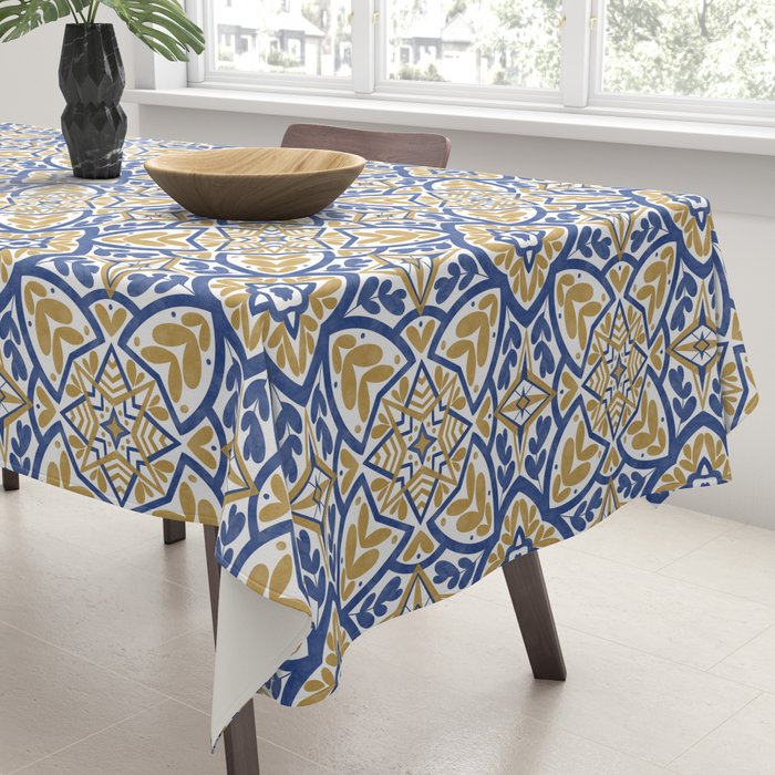 Intricate Ornamentals tiles NS Tablecloth Gallery Image 3