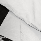 X Black & White Minimalist Abstract Mid century Ink Art Dark Brush Strokes Comforter Gallery Image 4