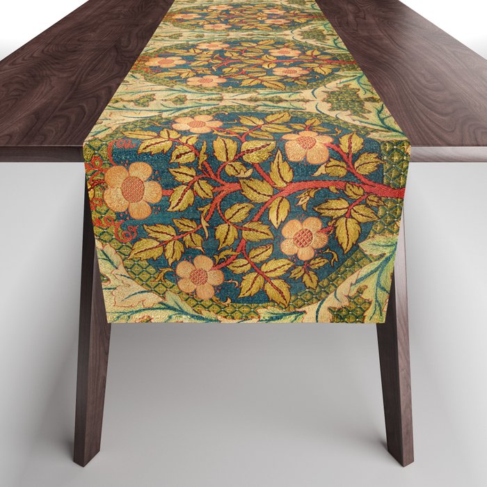 William Morris "Rose Wreath" Table Runner Gallery Image 1
