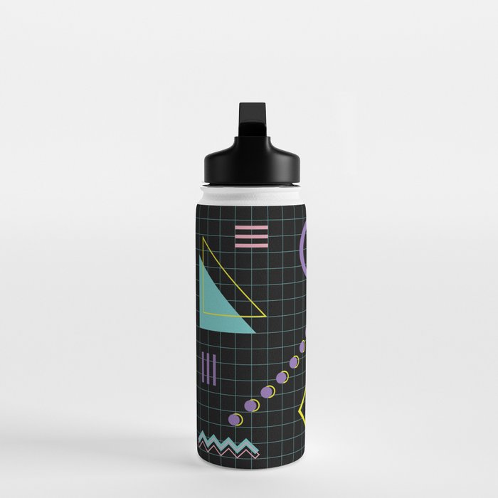 Memphis Pattern 4 - 80s Retro Water Bottle Gallery Image 3