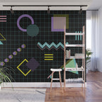 Memphis Pattern 4 - 80s Retro Wall Mural Gallery Image 1