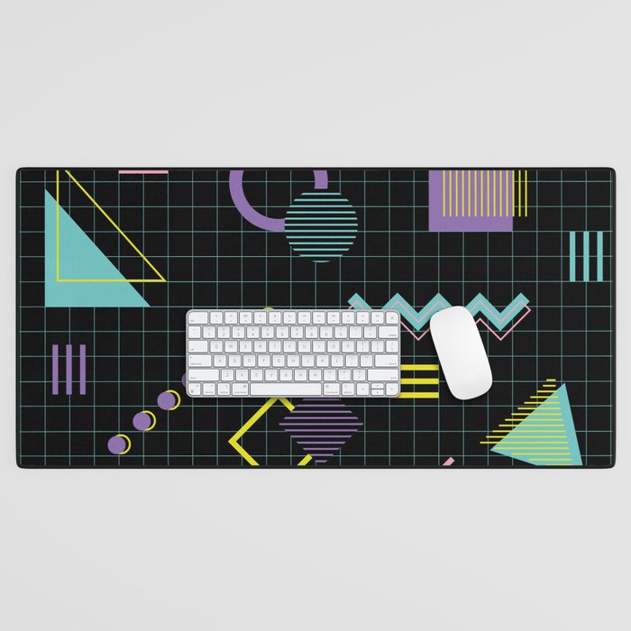 Memphis Pattern 4 - 80s Retro Desk Mat Gallery Image 1