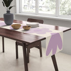 Natural Miscellany Scandi Retro Modern Pattern in Lilac and Cream  Table Runner Gallery Image 2