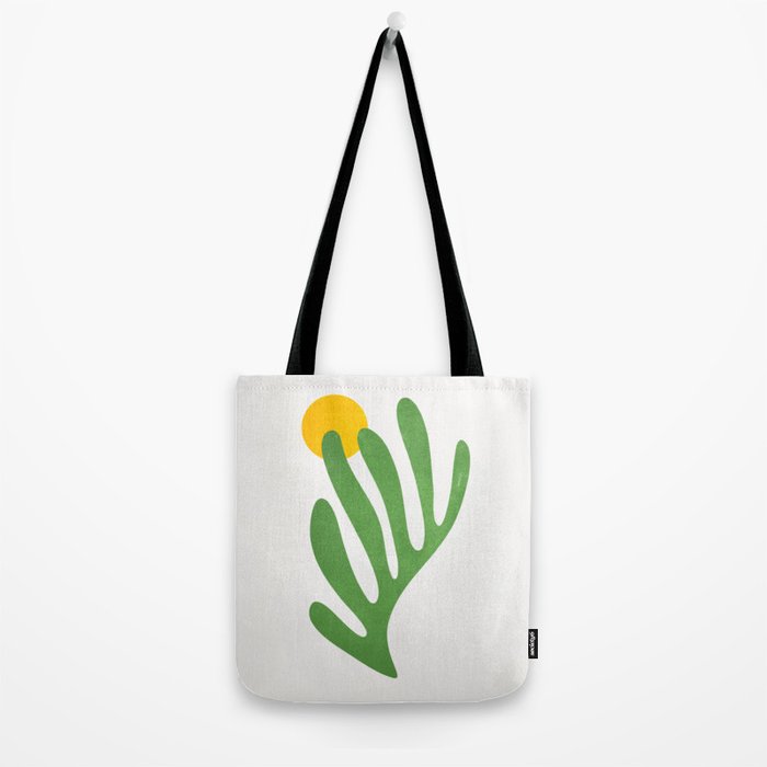 Green Leaf & Sun: Matisse Edition | Mid Century Series Tote Bag Gallery Image 2