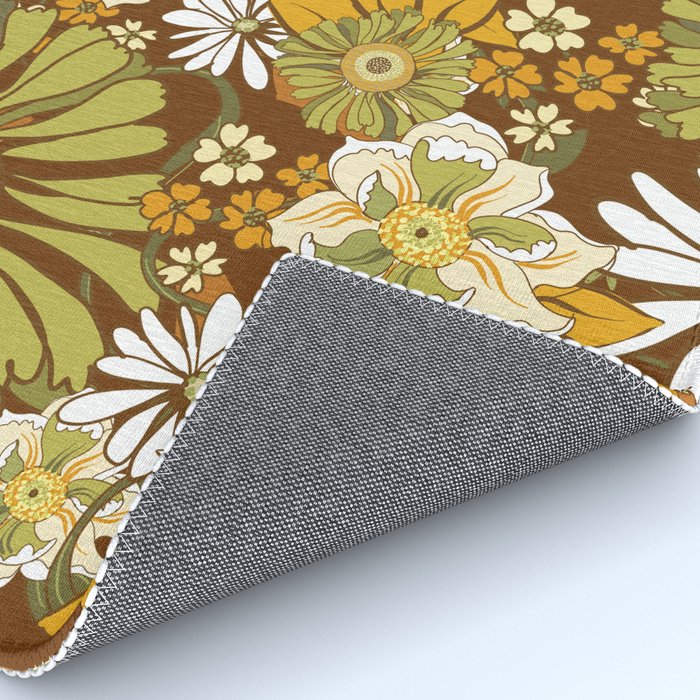 70s Retro Flower Power boho pattern Rug Gallery Image 4