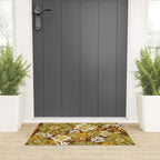 70s Retro Flower Power boho pattern Welcome Mat Gallery Image 3
