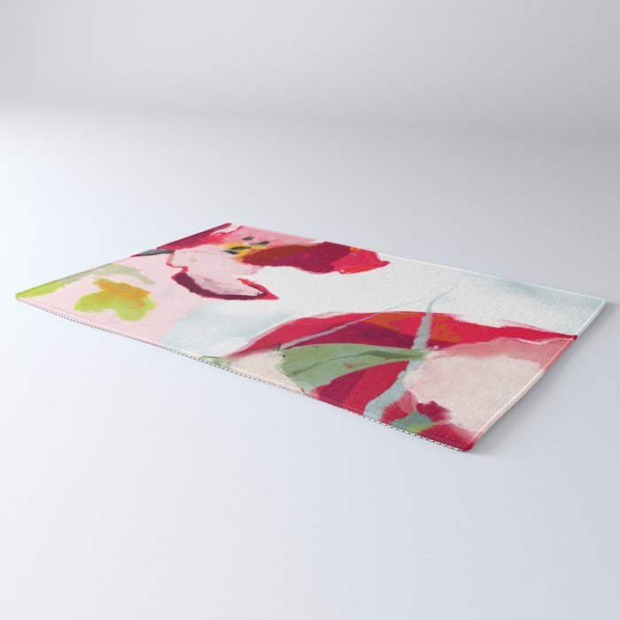 abstract floral bloom Rug Gallery Image 3