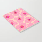 Orange And Pink Retro Floral Notebook Gallery Image 2