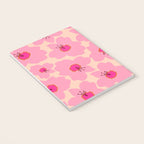Orange And Pink Retro Floral Notebook Gallery Image 3