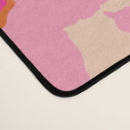 Orange And Pink Retro Floral Desk Mat Gallery Image 4