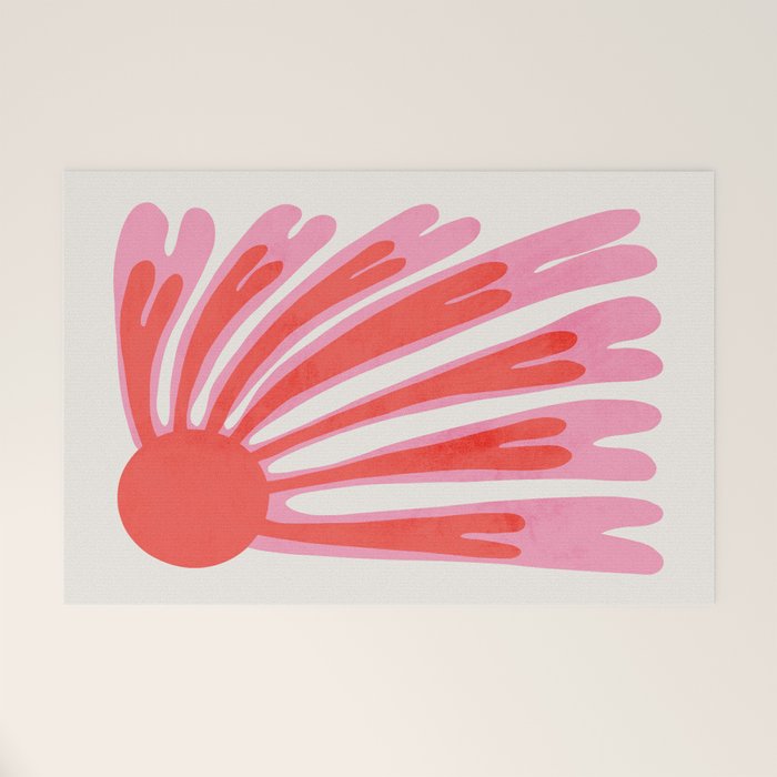 Tart & Amaranth: Wild Flower | Matisse Foliage Paper Cutouts Welcome Mat Gallery Image 1