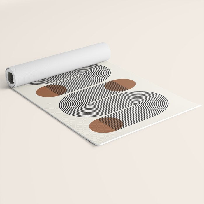 Abstraction_SUN_LINE_POP_ART_Minimalism_S001S Yoga Mat Gallery Image 2