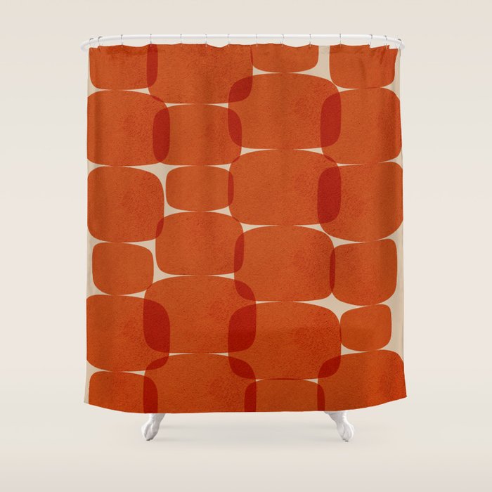 Abstraction_COLOR_ROCKS_Minimalism_003 Shower Curtain Gallery Image 1