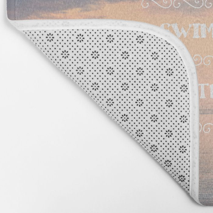 Live in the Sunshine, Swim the Sea Bath Mat Gallery Image 2