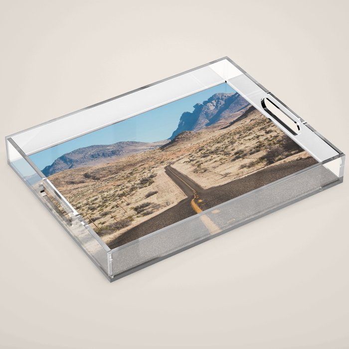 High Desert Highway Acrylic Tray Gallery Image 1