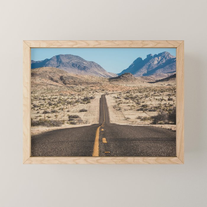 High Desert Highway Mini Art Print Gallery Image 1