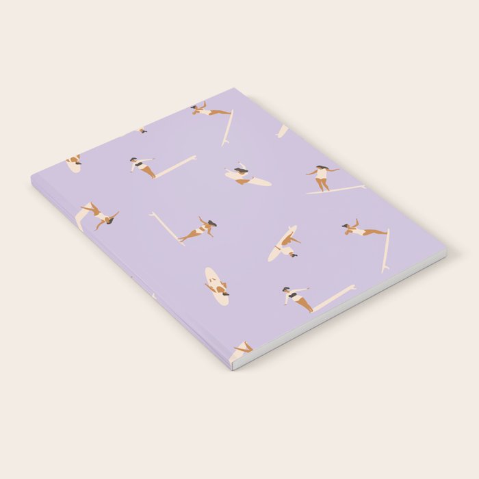 Surf girls in violet Notebook Gallery Image 2