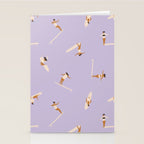 Surf girls in violet Stationery Card Gallery Image 2