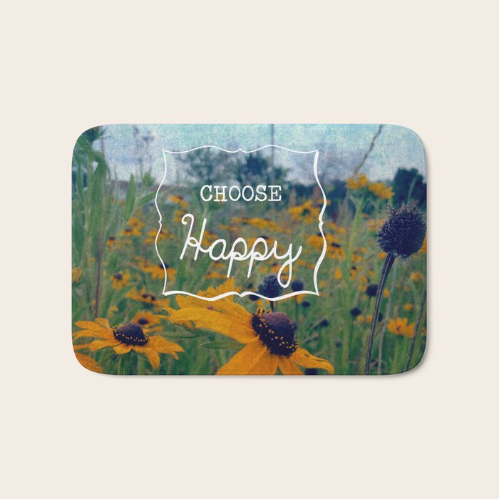 Choose Happy Bath Mat Gallery Image 1