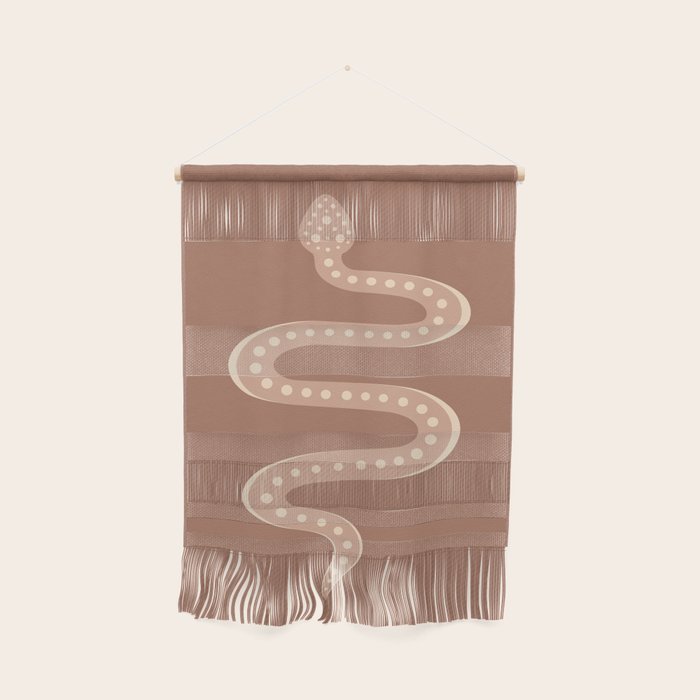 Minimal Snake - Neutral Rose Wall Hanging Gallery Image 1