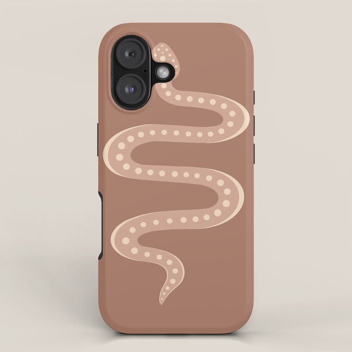 Minimal Snake - Neutral Rose iPhone Case Gallery Image 1