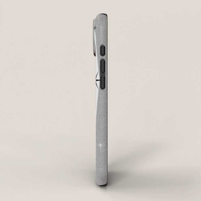 Mid Century Meow Atomic Cats on Cool Gray ©studioxtine iPhone Case Gallery Image 2