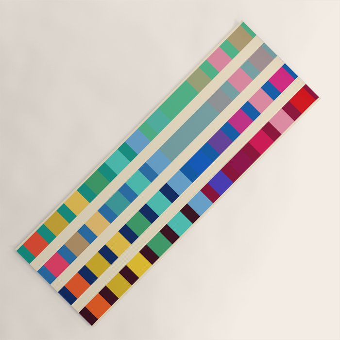 Futuristic Cyber Rainbow Crossing Yoga Mat Gallery Image 1