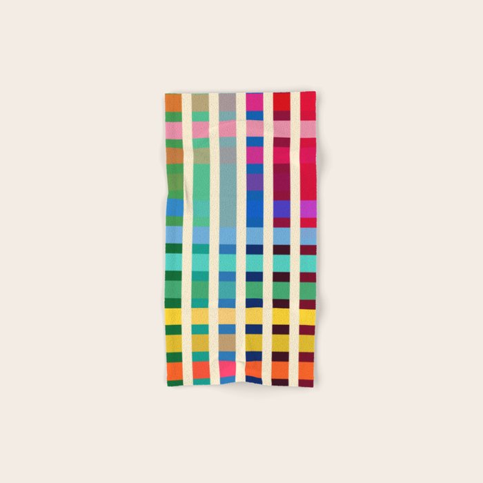 Futuristic Cyber Rainbow Crossing Bath Towel Gallery Image 1