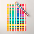 Futuristic Cyber Rainbow Crossing Wrapping Paper Gallery Image 1