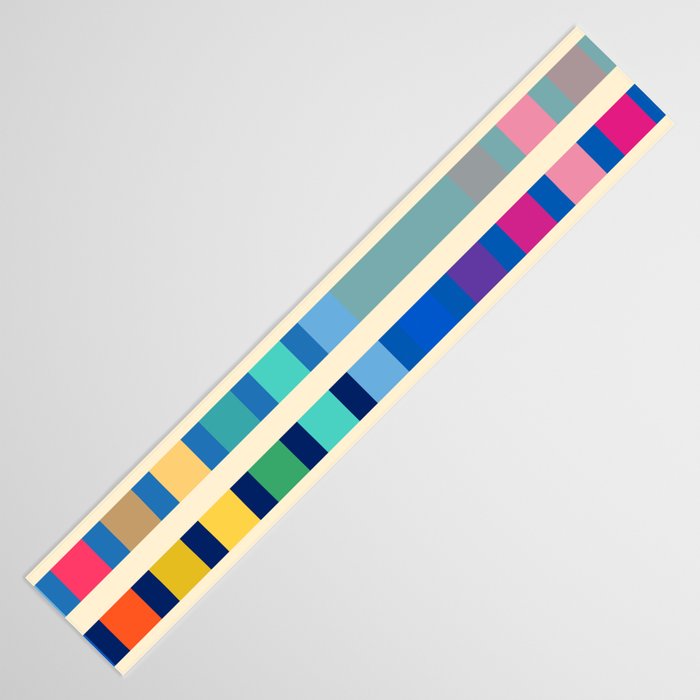Futuristic Cyber Rainbow Crossing Table Runner Gallery Image 3