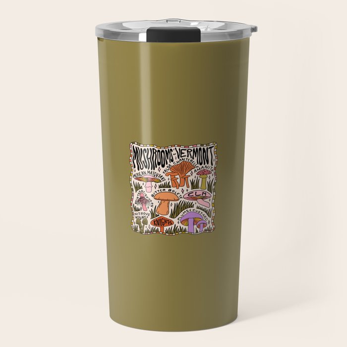 Mushrooms of Vermont Travel Mug Gallery Image 1