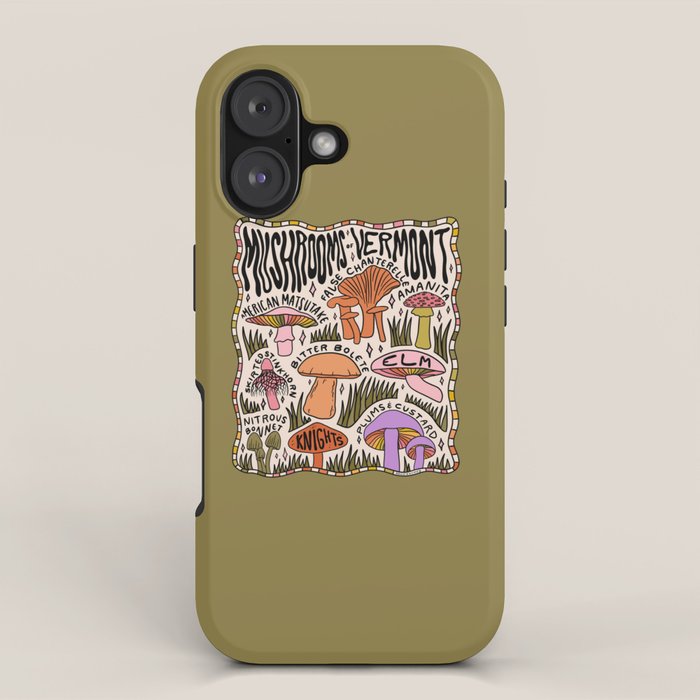 Mushrooms of Vermont iPhone Case Gallery Image 1