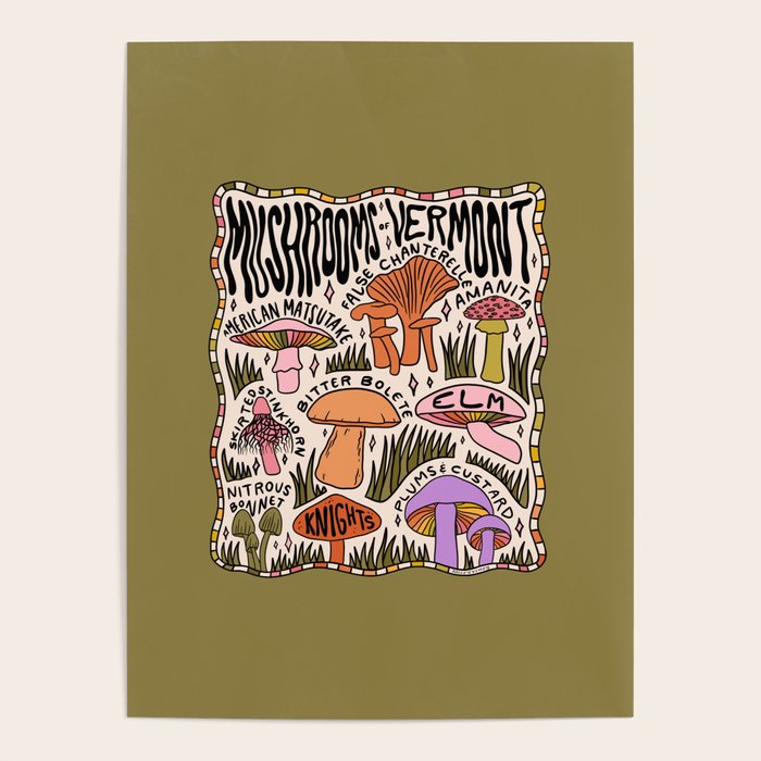 Mushrooms of Vermont Poster Gallery Image 4