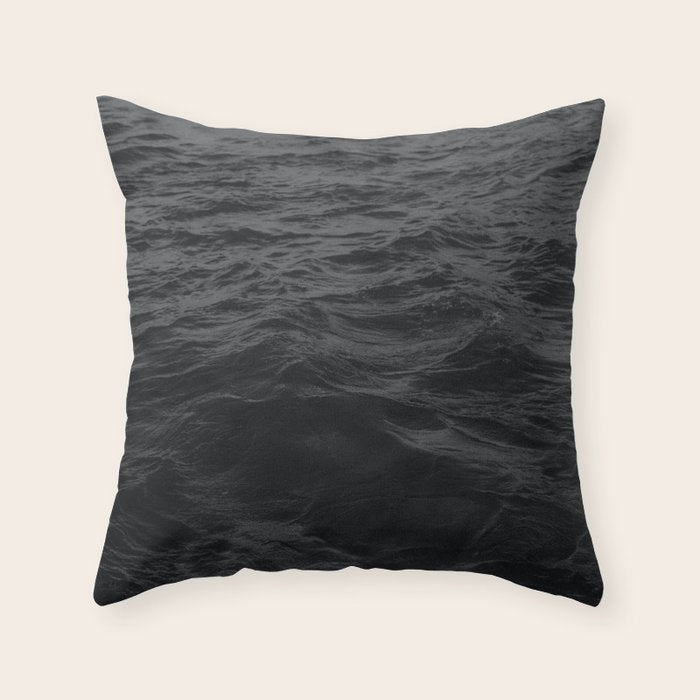 BLACK OCEAN Throw Pillow Gallery Image 6