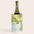 postcard from paradise // costa rica tropical // retro surf art by surfy birdy Wine Chiller Gallery Image 3