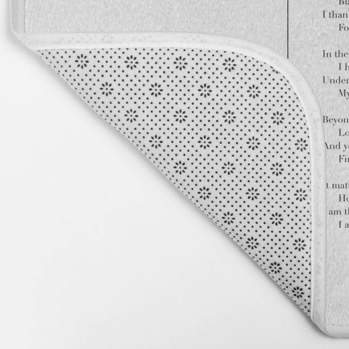 Invictus by William Ernest Henley Bath Mat Gallery Image 2