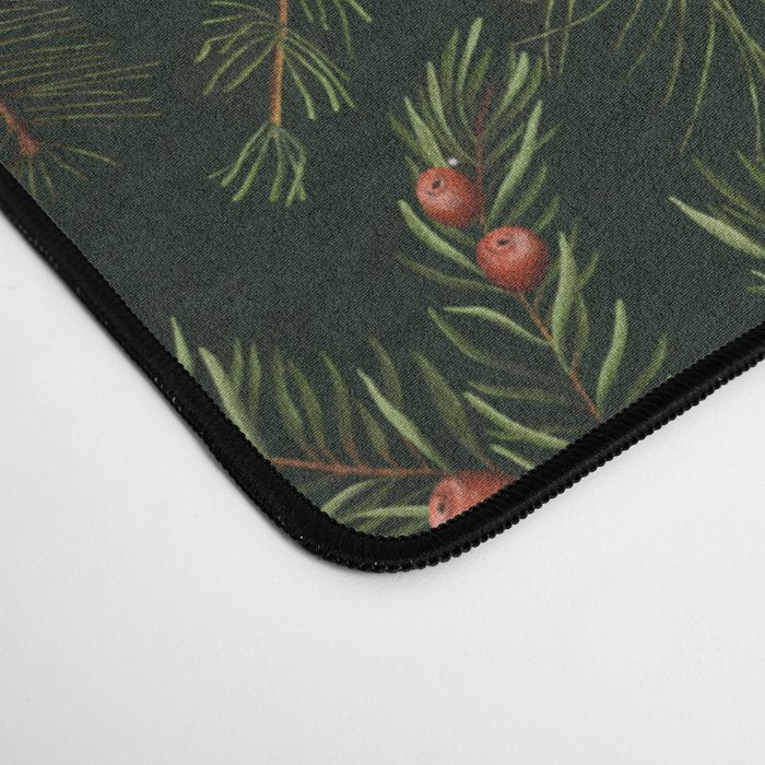 Christmas Spruce Dark Green Desk Mat Gallery Image 4