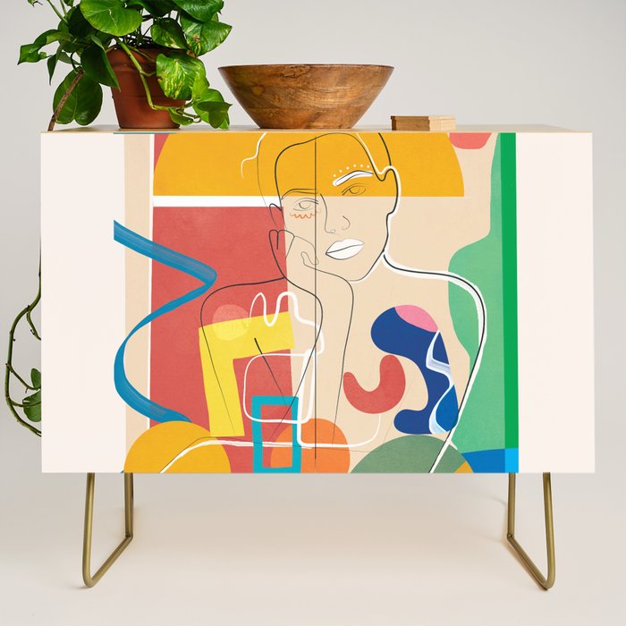 Abstract Woman 10 Credenza Gallery Image 1
