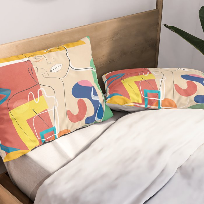 Abstract Woman 10 Pillow Sham Gallery Image 2