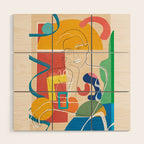 Abstract Woman 10 Wood Wall Art Gallery Image 1