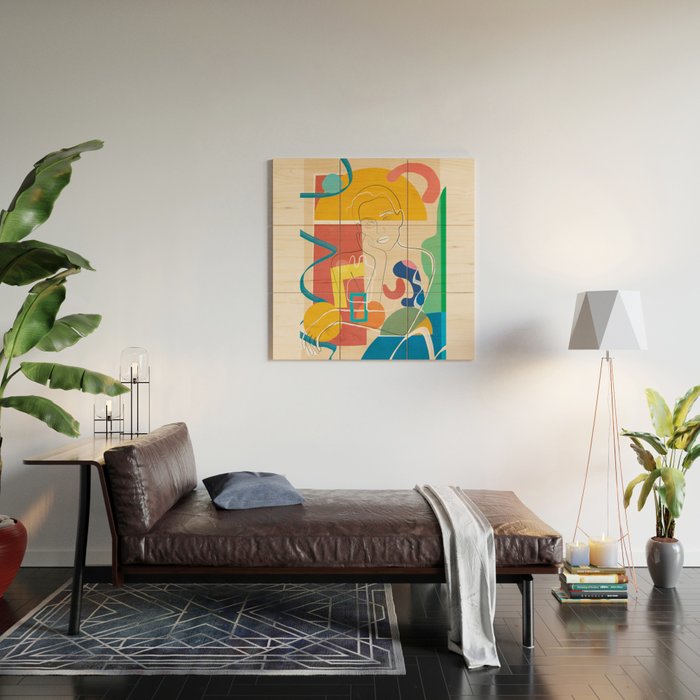 Abstract Woman 10 Wood Wall Art Gallery Image 2
