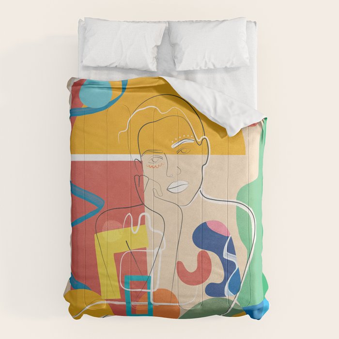 Abstract Woman 10 Comforter Gallery Image 6