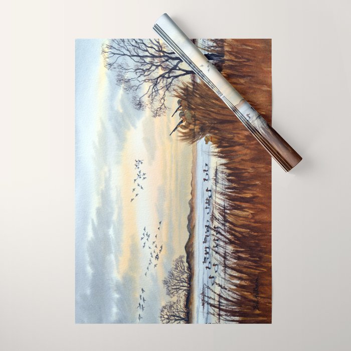 Duck Hunting Season Begins For The Canvasback Wrapping Paper Gallery Image 1